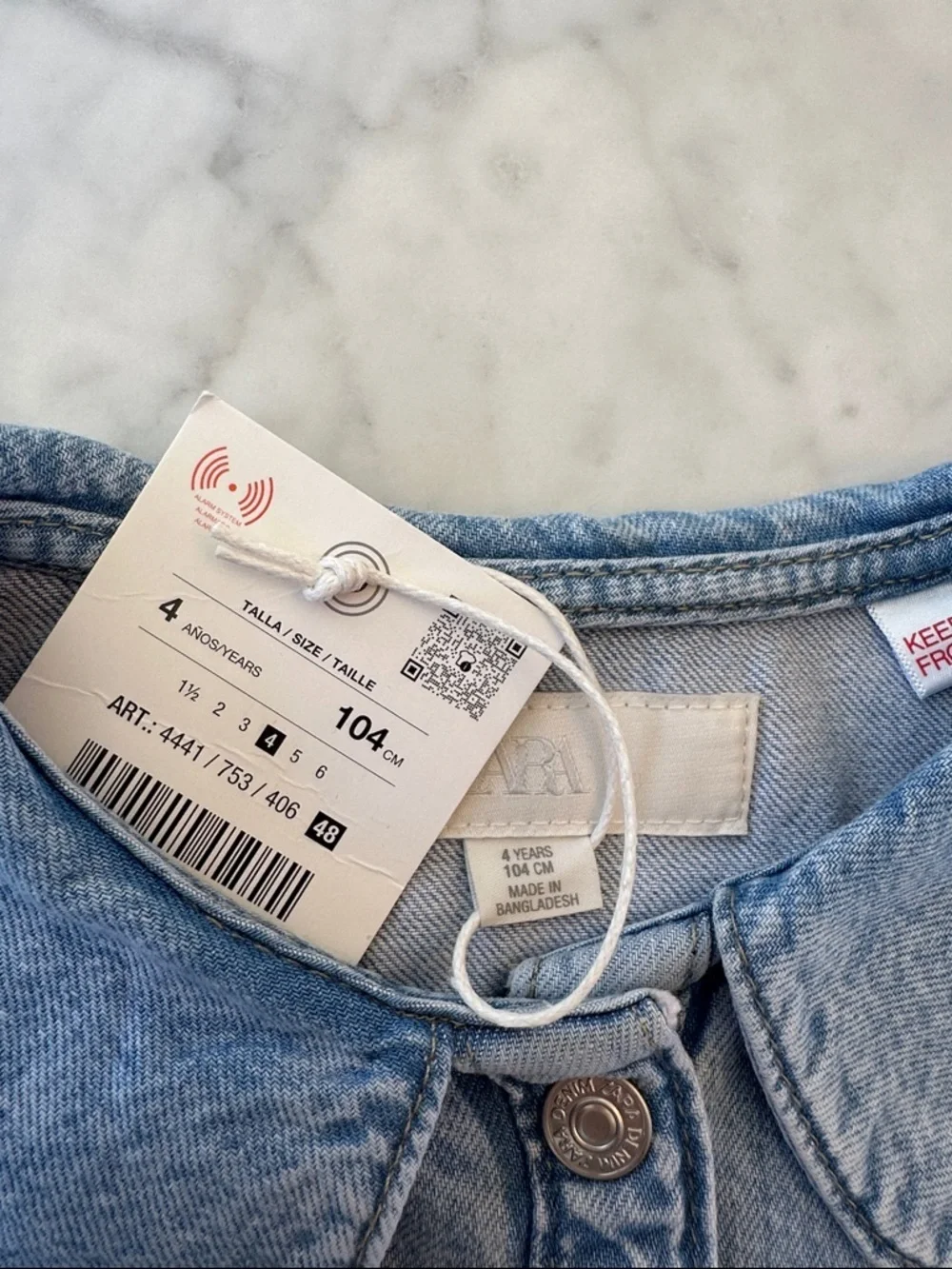 Zara light blue
